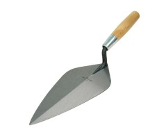 Marshalltown M34105W 10 1/2\" Brick Trowel Wide London Pattern - Wood Handle